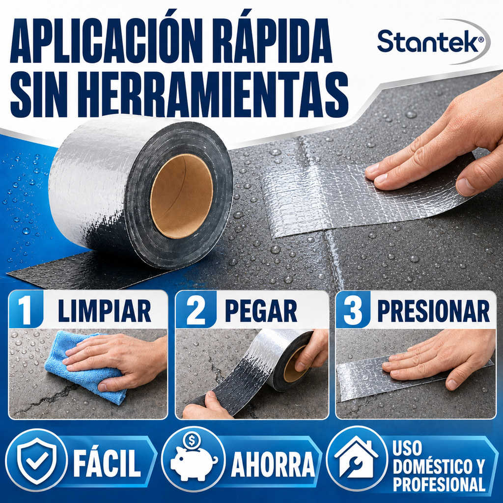 🏠✨ Cinta Asfáltica Impermeable Stantek® | 🚚 Envío GRATIS + 💵 ¡Paga al Recibir!