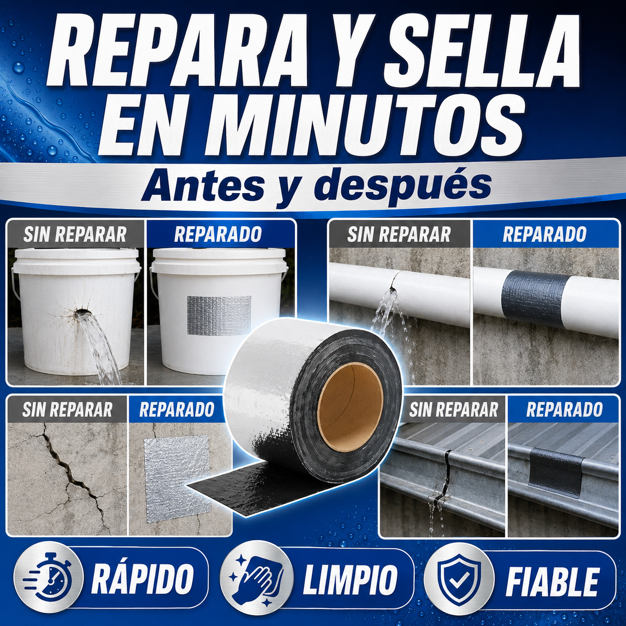🏠✨ Cinta Asfáltica Impermeable Stantek® | 🚚 Envío GRATIS + 💵 ¡Paga al Recibir!