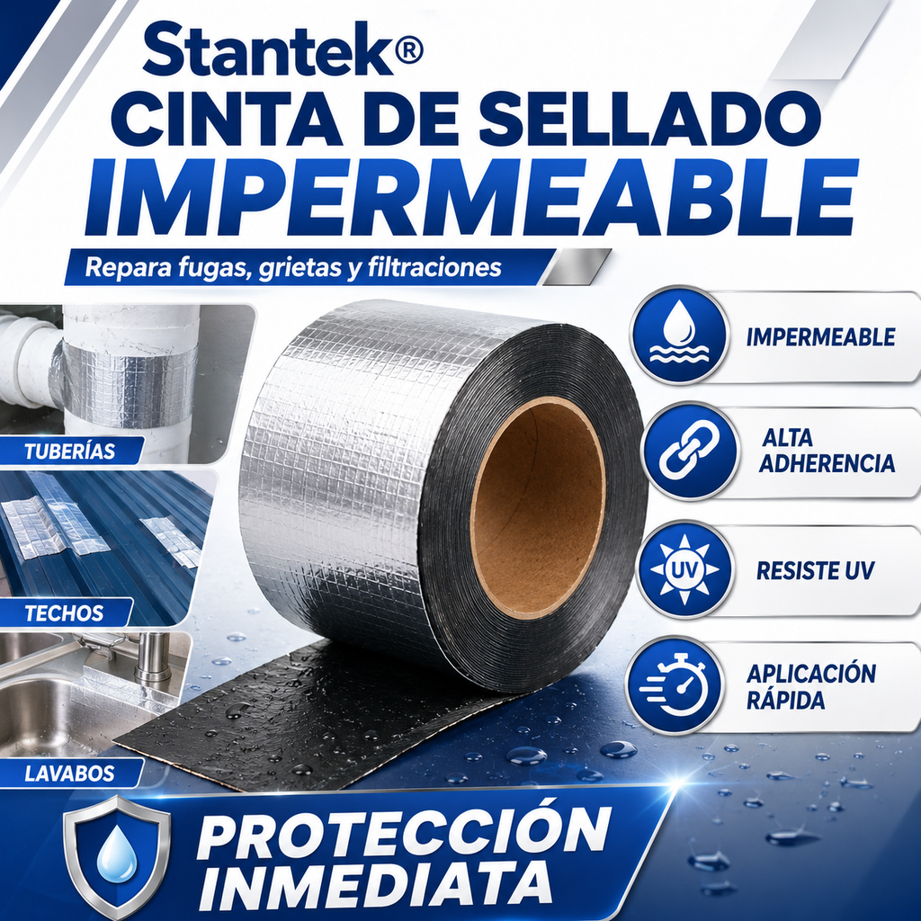 🏠✨ Cinta Asfáltica Impermeable Stantek® | 🚚 Envío GRATIS + 💵 ¡Paga al Recibir!