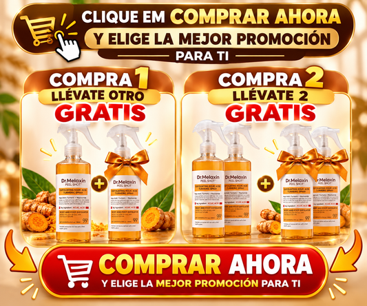 Dr. Melaxin Peel Shot — Spray Exfoliante Corporal con Ácido Kójico y Cúrcuma · 200 ml
