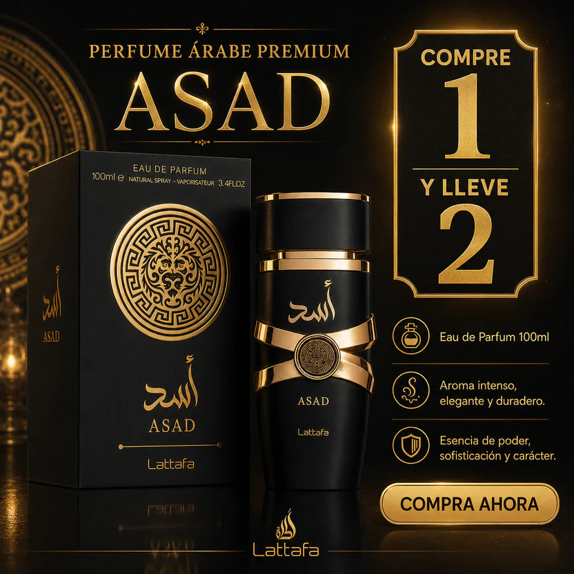 Perfume ASAD - PODER, ELEGANCIA Y SEDUCCIÓN EN UNA SOLA FRAGANCIA - Compre 1 y leve 2 🔥